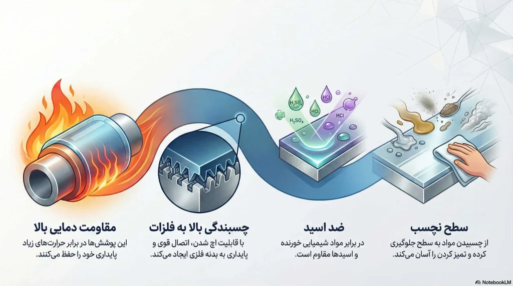 آشنایی با ویژگی های تفلون نسوز